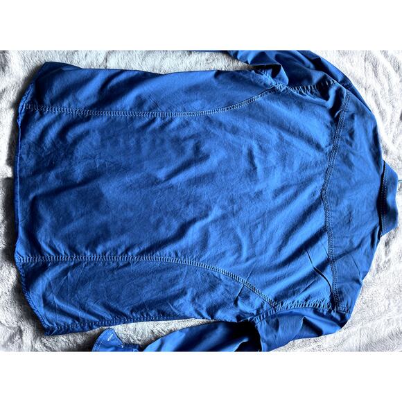 ENVY COUTURE BUTTON FRONT 5XL BLUE SLIM FIT DRESS SHIRT - Picture 9 of 9